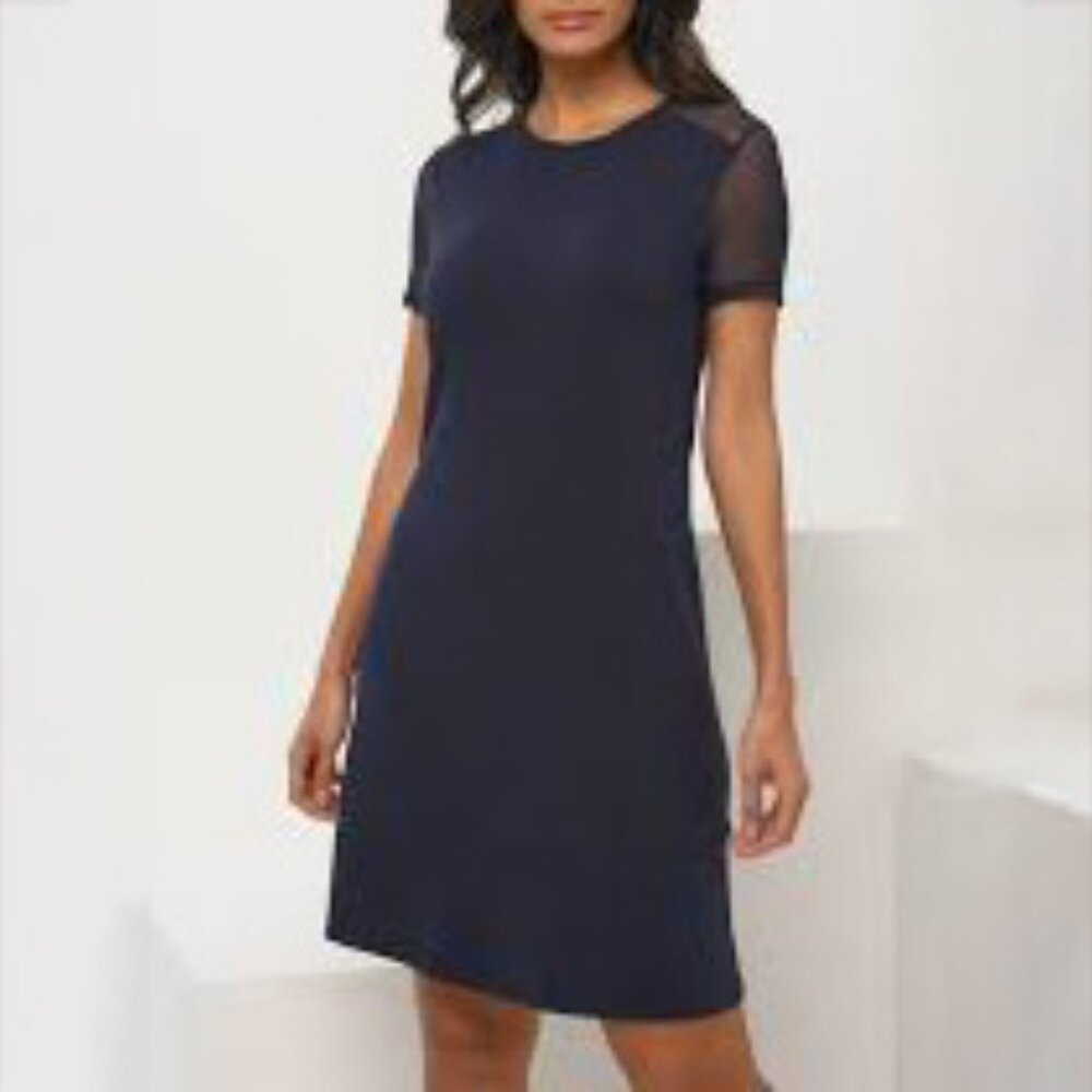 Anatomie // Navy Blue Melissa Shirt Dress M